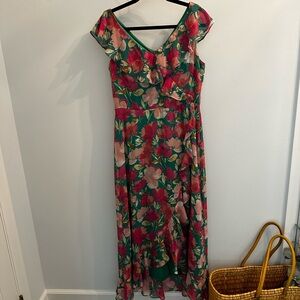 London Times floral chiffon dress size 10.